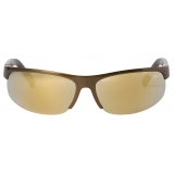 Miu Miu - Occhiali Miu Miu Runway - Maschera - Ruggine Metallizzato Marrone Oro - Occhiali da Sole - Miu Miu Eyewear