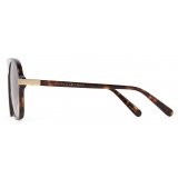 Stella McCartney - Straight-Edge Sunglasses - Glossy Tortoiseshell Gold - Sunglasses - Stella McCartney Eyewear