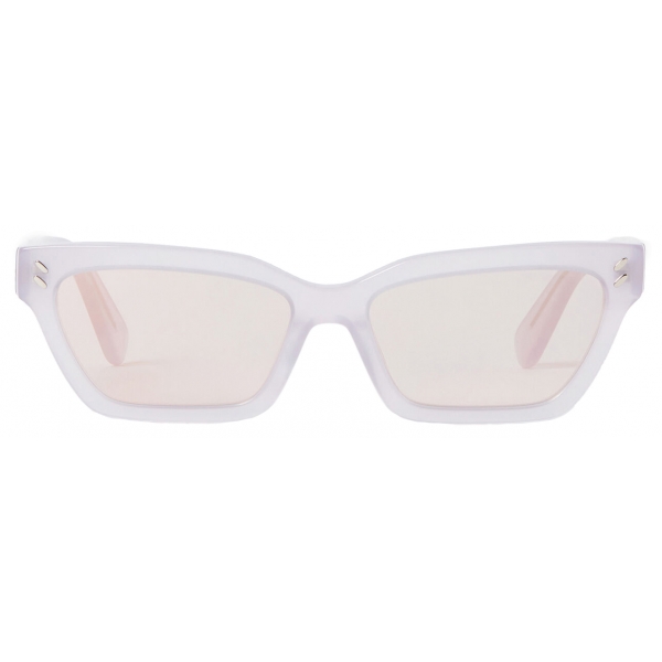 Stella McCartney - Occhiali da Sole Rettangolare Cat Eye - Lilla Opalino - Occhiali da Sole - Stella McCartney Eyewear