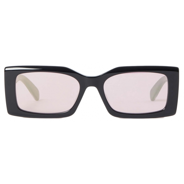 Stella McCartney - Logo-Engraved Rectangular Sunglasses - Black - Sunglasses - Stella McCartney Eyewear