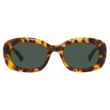 Stella McCartney - Chunky Oval Sunglasses - Glossy Havana - Sunglasses - Stella McCartney Eyewear