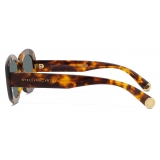 Stella McCartney - Occhiali da Sole Ovali Spessi - Havana Lucido - Occhiali da Sole - Stella McCartney Eyewear