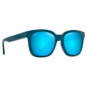 Maui Jim - Honua Asian Fit - Matte Petrol Blue Blue Hawaii - Polarized Classic Sunglasses