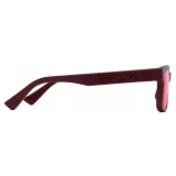 Maui Jim - Hiapo Asian Fit - Matte Burgundy MAUI Sunrise - Polarized Rectangular Sunglasses