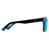 Maui Jim - Punikai - Nero Brillante Blue Hawaii - Occhiali da Sole Polarizzati Classici - Maui Jim