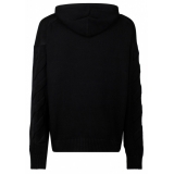 Off-White - Black 3D Diag Knit Hoodie - Exclusive Luxury Collection