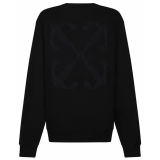 Off-White - Black Arrows Embroidered Sweatshirt - Exclusive Luxury Collection