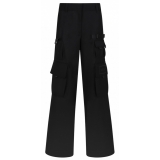 Off-White - Pantaloni Cargo Neri Wo Gab Toybox - Exclusive Luxury Collection