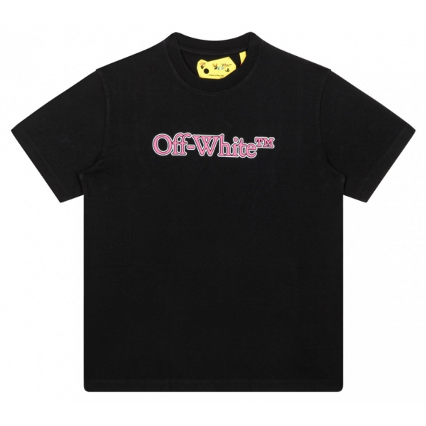 Off-White - Black and Pink T-Shirt - Exclusive Luxury Collection