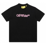 Off-White - Black and Pink T-Shirt - Exclusive Luxury Collection