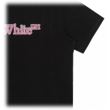 Off-White - Black and Pink T-Shirt - Exclusive Luxury Collection