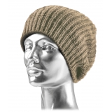 Avvenice - Precious Cashmere Cap - Beige - Handmade in Italy - Exclusive Luxury Collection