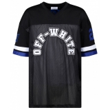 Off-White - Black, White and Royal Blue T-Shirt - Exclusive Luxury Collection