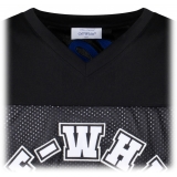 Off-White - Black, White and Royal Blue T-Shirt - Exclusive Luxury Collection