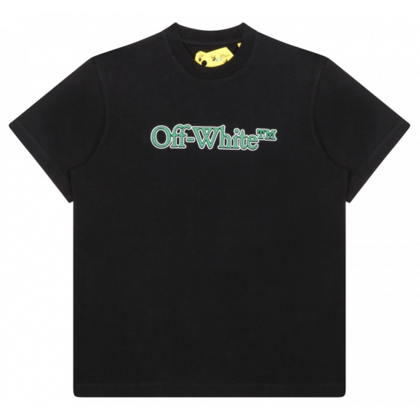 Off-White - Black and Green T-Shirt - Exclusive Luxury Collection