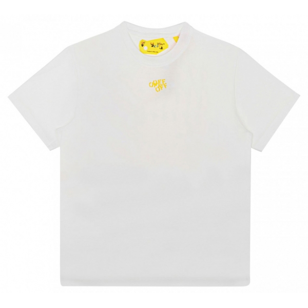 Off-White - White and Yellow T-Shirt - Exclusive Luxury Collection