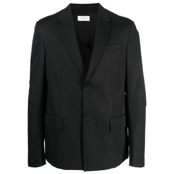 Off-White - Black Wool Blazer - Exclusive Luxury Collection