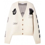 Off-White - Moon Varsity Knit Cardigan - Exclusive Luxury Collection