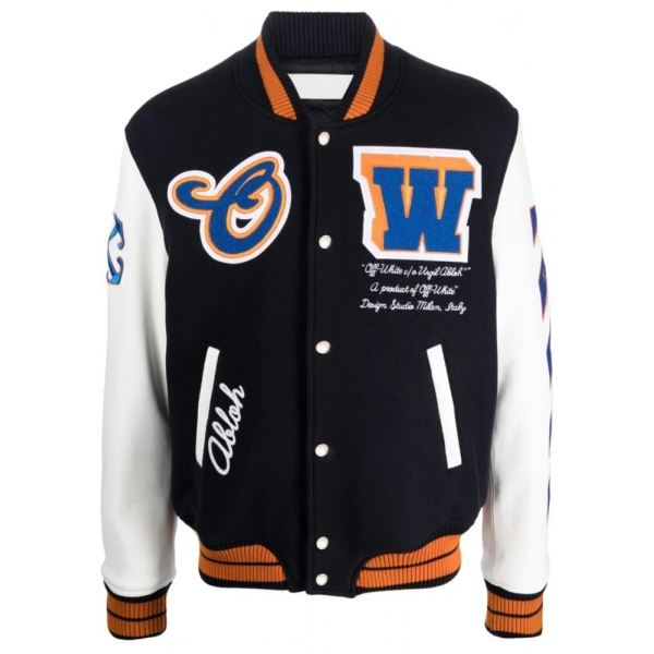 Off-White - Hold The Moon Varsity Jacket - Exclusive Luxury Collection