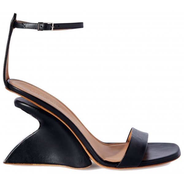 Off-White - Black Jug Wedge Sandal - Exclusive Luxury Collection