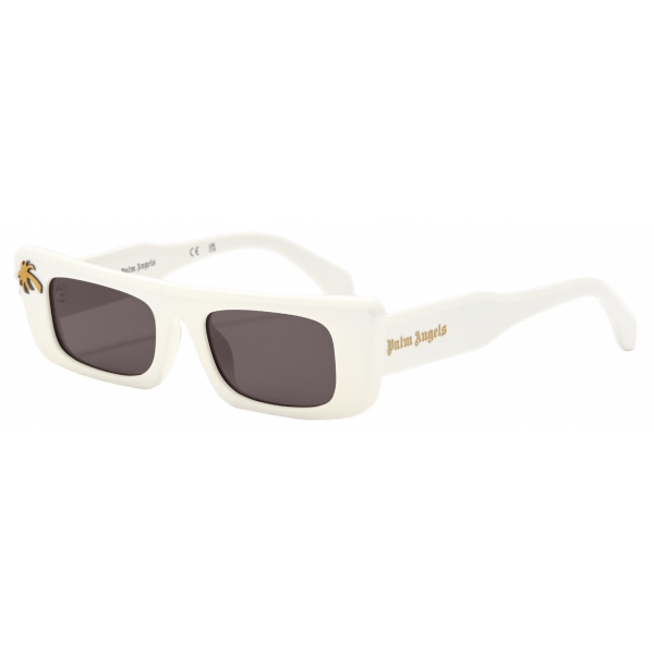 Palm Angels - Arvin Sunglasses - White Dark Grey - Palm Angels Eyewear