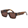 Palm Angels - Bodie Sunglasses - Black Yellow - Palm Angels Eyewear