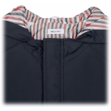 Thom Browne - Dark Blue Hooded Jacket - Thom Browne Exclusive Luxury Collection