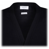 Thom Browne - Cardigan Blu Navy con Scollo a V - Thom Browne Exclusive Luxury Collection