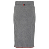 Thom Browne - Gonna a Tubino in Cashmere Grigio Chiaro - Thom Browne Exclusive Luxury Collection