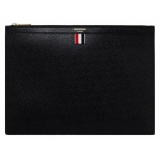 Thom Browne - Black Leather Logo Stamp Document Holder - Thom Browne Exclusive Luxury Collection