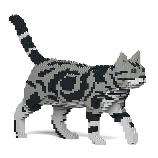 Jekca - American Shorthair - Gatto - 02S-M01 - Lego - Scultura - Costruzione - 4D - Animali di Mattoncini - Toys