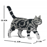 Jekca - American Shorthair - Gatto - 02S-M01 - Lego - Scultura - Costruzione - 4D - Animali di Mattoncini - Toys