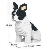 Jekca - French Bulldog - Dog - ST19FB04-M04 - Lego - Sculpture - Construction - 4D - Brick Animals - Toys