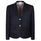 Thom Browne - Blazer Monopetto Blu Navy - Thom Browne Exclusive Luxury Collection