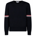 Thom Browne - Maglione a Righe Blu Navy Milano - Thom Browne Exclusive Luxury Collection