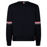 Thom Browne - Maglione a Righe Blu Navy Milano - Thom Browne Exclusive Luxury Collection