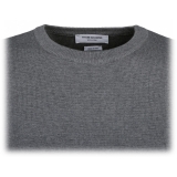 Thom Browne - Light Grey Milano Stripe Pullover - Thom Browne Exclusive Luxury Collection