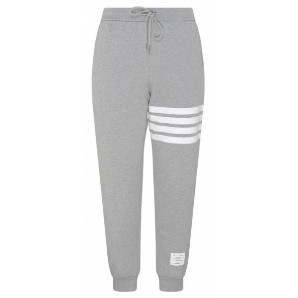 Thom Browne - Light Grey 4-Bar Sweatpants - Thom Browne Exclusive Luxury Collection