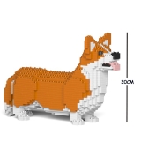 Jekca - Welsh Corgi - Dog - 02S-M01 - Lego - Sculpture - Construction - 4D - Brick Animals - Toys