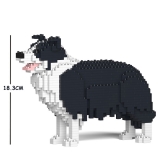 Jekca - Border Collie - Cane - 01S-M01 - Lego - Scultura - Costruzione - 4D - Animali di Mattoncini - Toys