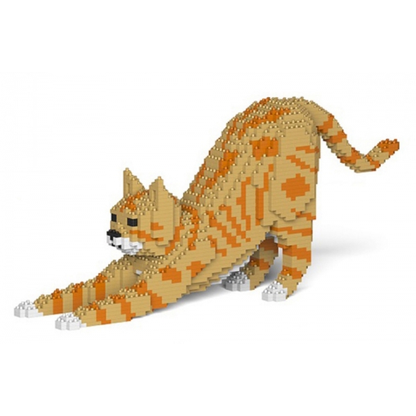 Jekca - Cat 05S-M01 - Lego - Scultura - Costruzione - 4D - Animali di Mattoncini - Toys