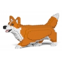 Jekca - Welsh Corgi 04S-M01 - Lego - Sculpture - Construction - 4D - Brick Animals - Toys