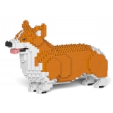 Jekca - Welsh Corgi 01S-M01 - Lego - Sculpture - Construction - 4D - Brick Animals - Toys