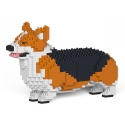 Jekca - Welsh Corgi 01S-M02 - Lego - Sculpture - Construction - 4D - Brick Animals - Toys