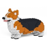 Jekca - Welsh Corgi 01S-M02 - Lego - Scultura - Costruzione - 4D - Animali di Mattoncini - Toys