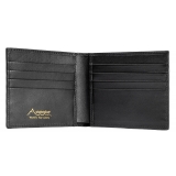 Avvenice - Portafoglio in Pelle Premium - Nero - Handmade in Italy - Exclusive Luxury Collection