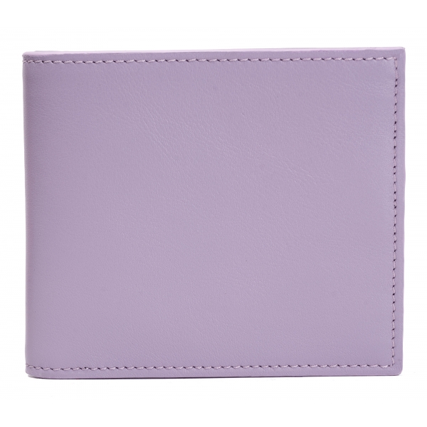 Avvenice - Premium Leather Wallet - Lilac - Handmade in Italy - Exclusive Luxury Collection