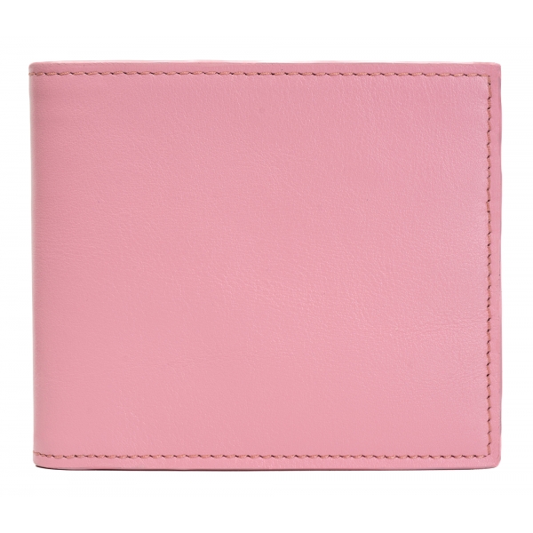 Avvenice - Premium Leather Wallet - Pink Fuchsia - Handmade in Italy - Exclusive Luxury Collection