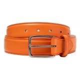 Avvenice - Astrea - Premium Leather Belt - Orange - Handmade in Italy - Exclusive Luxury Collection