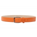 Avvenice - Astrea - Premium Leather Belt - Orange - Handmade in Italy - Exclusive Luxury Collection